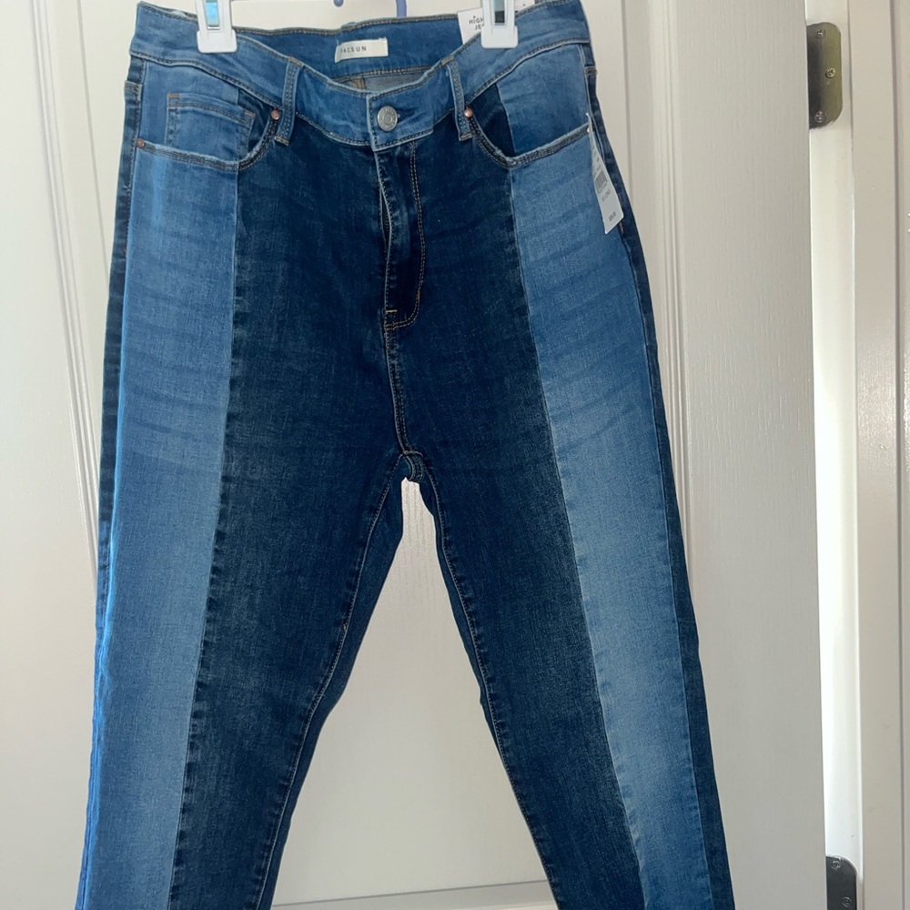 Pacsun skinny patched jeans